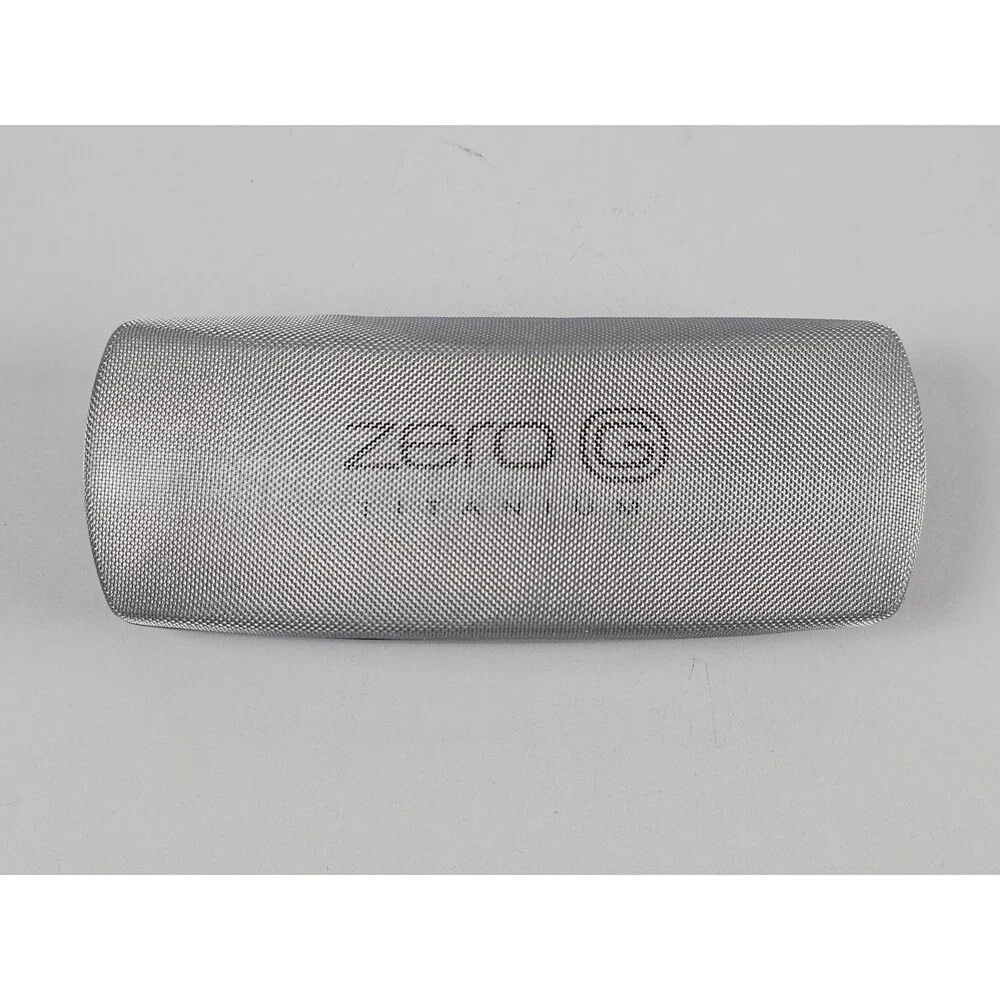 Zero G Titanium Eyeglasses Case Only Clamshell Mesh Top Black Silver